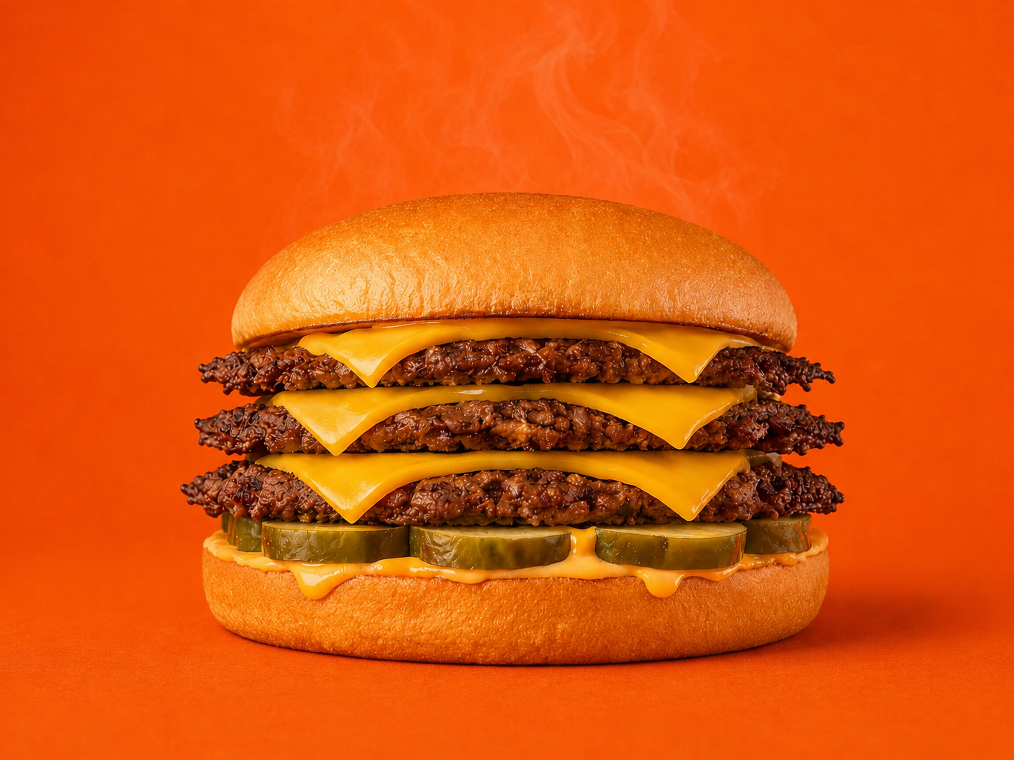 Triple Smashed burger